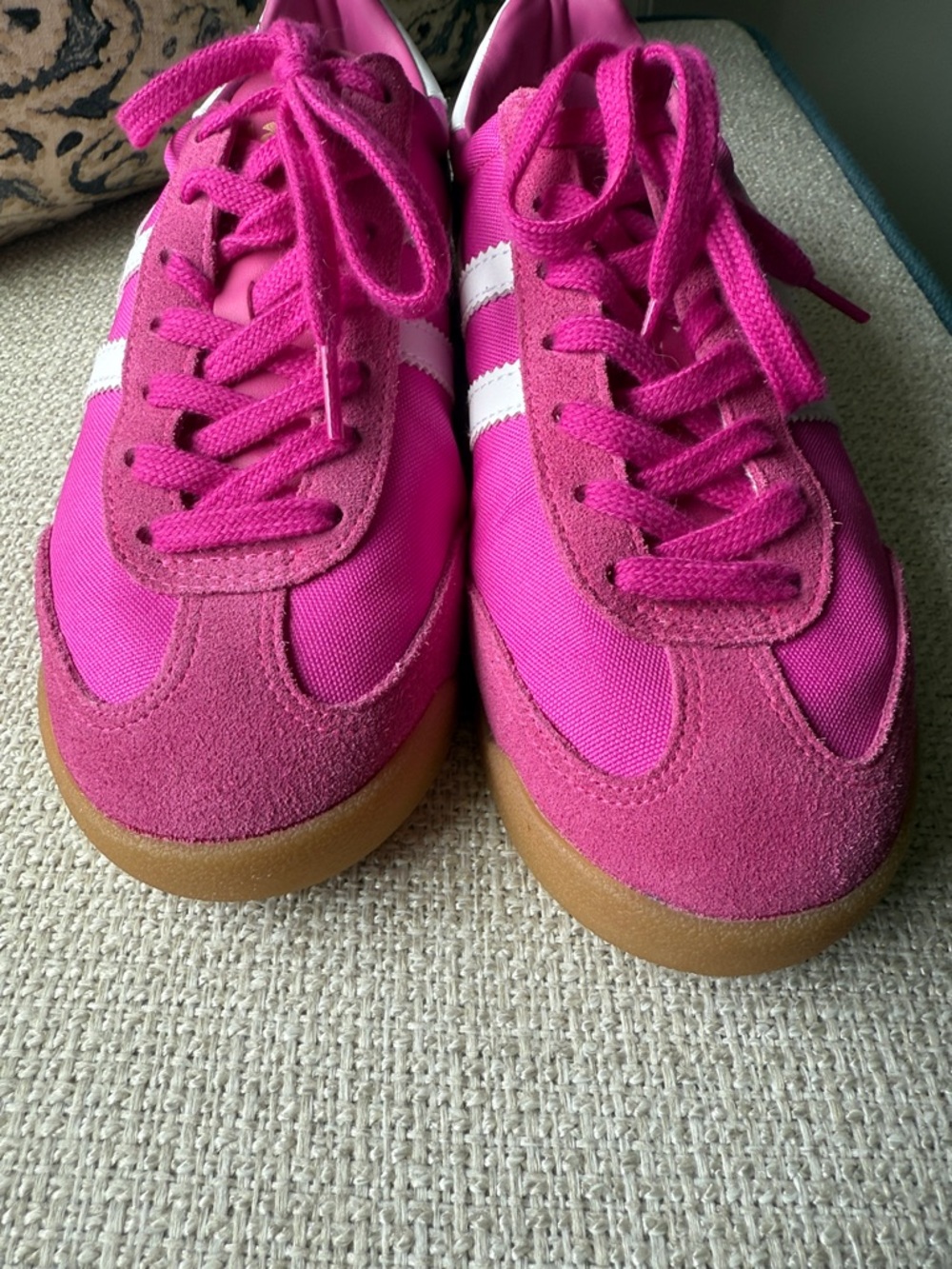 Gola Pink and White Classic Sneakers - Picture 2 of 8